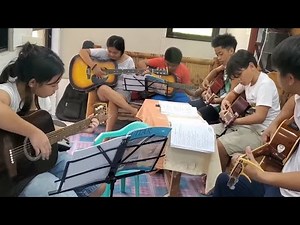 Guitar Lesson with Sunday Class Students