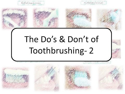 Techniques for cleaning teeth: Modified Bass, Stillman, Charter, Leonard, Fones