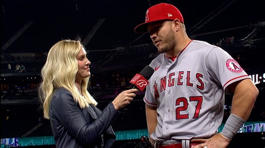Mike Trout talks two-homer night