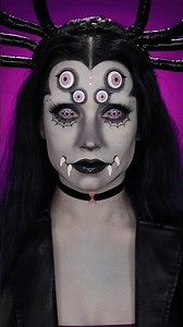Spooky Spider makeup tutorial 🕸️ #halloween2025 #halloweenmakeup #makeuptutorial
