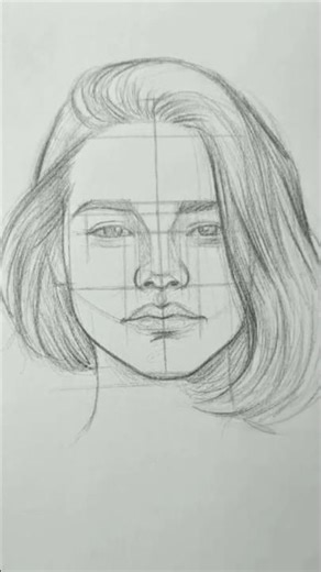“I Drew a Face Without Erasing the Guidelines ✏️🔥”