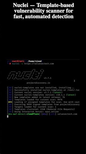 Nuclei: Automate Vulnerability Detection at Scale #vinodahirwar #cybercavin