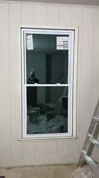 Wood Window replacement with new energy star vinyl windows from Home Depot - part 8