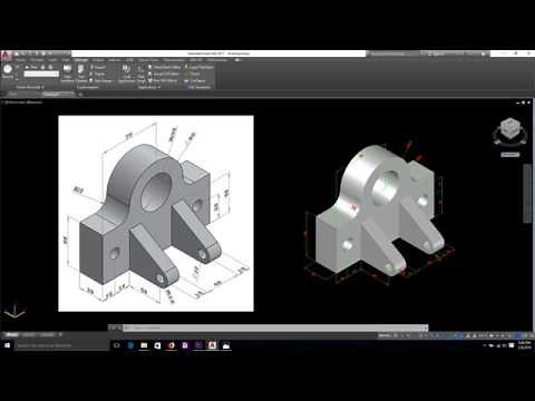 Tutorial Autocad 3D bahasa Indonesia. Mechanical Drawing Part #2