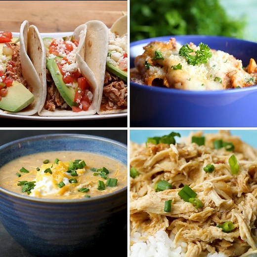 1.6M views · 6.1K reactions | Dump these chicken dinners in a slow cooker and forget them, and then come back to a crowd pleasing dinnertime favorite! | Tasty | Facebook