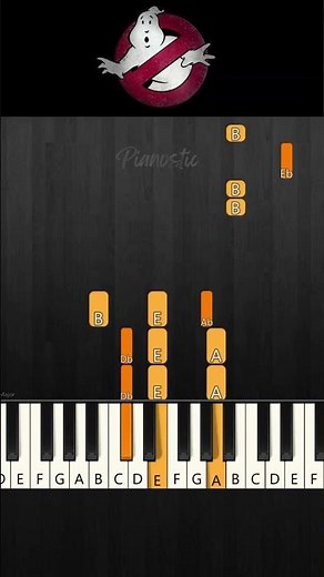 Ghostbusters 👻 EASY Piano Tutorial Cover 👻 Ray Parker Jr