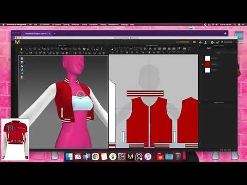 HOW TO: CREATE A CROPPED VARSITY JACKET | MARVELOUS DESIGNER (SPEEDUP) SIMS 4