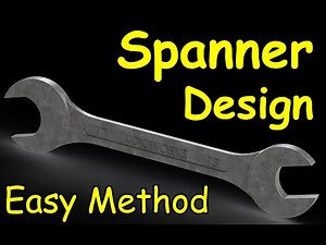 Solidworks Tutorial - How to create a Spanner - Sketch a Spanner