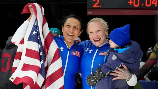 Elana Meyers Taylor and Kaillie Armbruster Humphries' historic medals in monobob