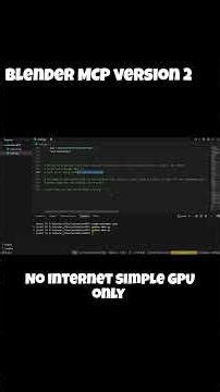 blender MCP 2 | No Cloud. No API. Just AI + Blender = Magic