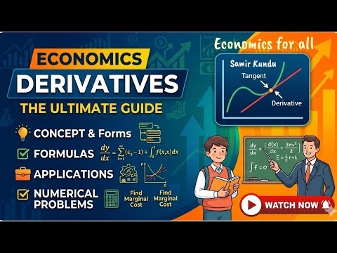Derivatives - Concept, formula's, Economic application with numerical problems #economics #maths