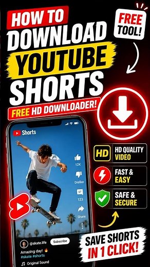 How to Download YouTube Shorts (Free HD Downloader)