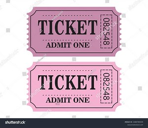 Retro Ticket Design Template Admit One Stock Vector (Royalty Free) 2480780335 | Shutterstock