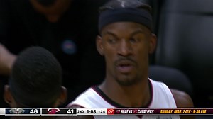 Jimmy Butler intercepts the pass, takes it all the way for the and-1