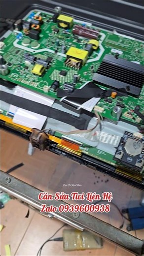 Replacing the screen on a 55-inch TV for a customer. #shorts