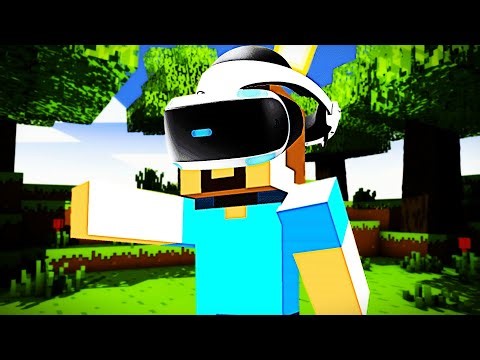 craftee gold is playing vr in minecraft!!!!