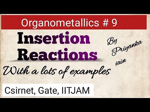 Insertion Reactions in organometallic chemistry