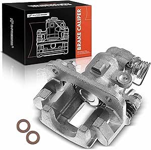 A-Premium Disc Brake Caliper Assembly with Bracket Compatible with Select Ford, Lincoln and Mercury Models - Taurus & Sable 1993-1999, Continental 1993-2000 - Rear Right Pasenger Side