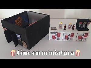 🍿Maqueta de cine en miniatura🍿 | La creatividad de Lucía