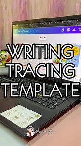 Writing tracing pad template #kaprintangel #canvatemplates #templates #tracingpadforkids #forkids | Angelica Roa