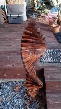 Wooden Wind Spinner #short#woodworking #woodcarving #diywoodworking #windspinner