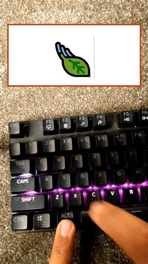 Green leaf 🌿 Emoji shortcut key in MS words office