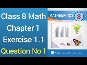 Class 8 Math New Book Chapter 1 Exercise 1.1 Question 1 | Class 8 Math New Book Unit 1 Exercise 1.1