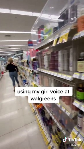 using my girl voice at Walgreens #hotlineempress #publicprank