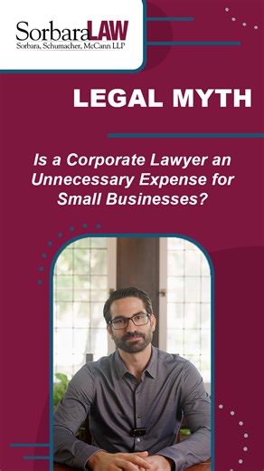 It is a myth that corporate lawyers are too expensive for small...