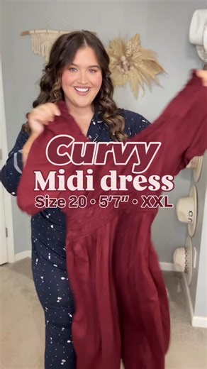 13K views · 2.9K reactions | This gorgeous dress is 50% off today ‼️ Great comfortable option for Fall family photos, date night or Thanksgiving outfit inspo 不 Comment “DRESS” to get links  #oldnavystyle #mididress #affordablefashion #everydaystyle #thanksgivingoutfit #ootd #fallfashioninspo | Ashley Behrends | Facebook
