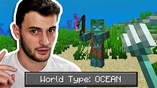 Can you beat Minecraft in an all ocean world challenge?