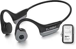 Bone Conduction Headphones, Waterproof Open-Ear Headphones, 9+Hours Music & Call, Wireless Bluetooth Earphones with mic, 25g Sports Headset, Arm Bag Included