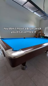 Moving a Brunswick Gold Crown IV isn’t just heavy lifting... it’s precision work. 💪🎱 From slates to frame, every piece has to be handled the right way to protect one of the most iconic tables in pool. This beauty’s built like a tank, but when it’s reassembled and leveled… it plays like a dream and once reassembled- it will again! Zach 208-398-3444 TableFitters.com Will travel #brunswick #goldcrown #tablemechanic #tablefitters #billiardtable billiardrepairs | Table Fitters