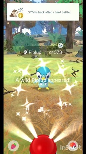 Shiny Piplup Evolution ✨️🔥#shiny #shinypokemon #shorts #gaming #gameplay #viral #fyp #communityday