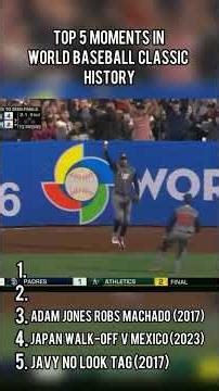 5 CRAZIEST World Baseball Classic Moments Ever 😱⚾