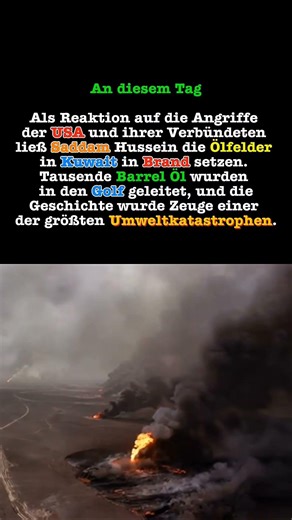 Saddam Husseins Vernichtender Befehl #andiesemtag #tag