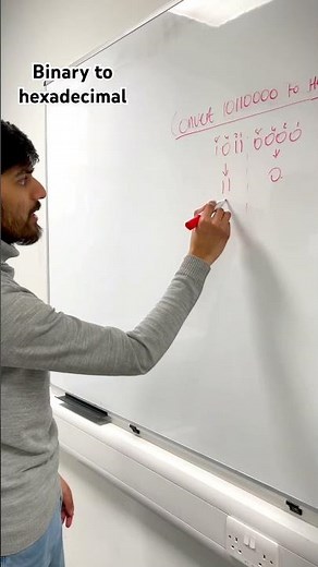 How to convert binary to hexadecimal - GCSE Computer Science #computerscience #gcse #alevel