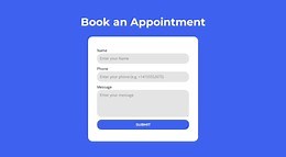 Book an appointment - CSS Template by Nicepage