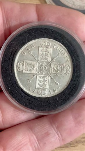 😁 1914 George The 5th .925 Silver Florin 🇬🇧 #coincollecting #numismatics #silver