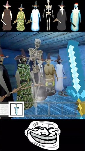 Christmas Mod Granny's⚡Funny Moments Trolling Gameplay 🤪🤪 #shorts #granny #gaming