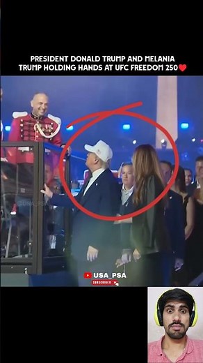 President Donald and Melania Trump united at UFC Freedom 250♥️