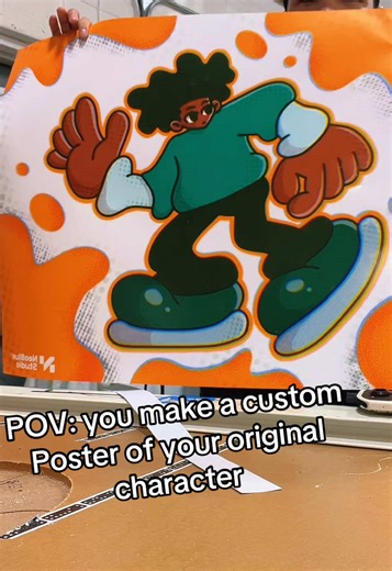 From Procreate to printed! If you would like to purchase a poster dm me! #procreate #poster #print #process #design