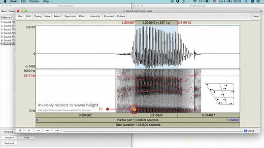 Praat Tutorial_ 4. Vowel Formant Measurements PRAAT使用教程：共振峰测量