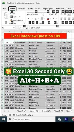 🥰 Fix Your Excel Data in 30 Seconds 😂 | How to Use Text to Columns in Excel 💕 #excel #exceltips #...