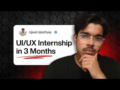 How to Get a UI/UX Internship in 2025 | Complete 3-Month Roadmap for Students & Freshers