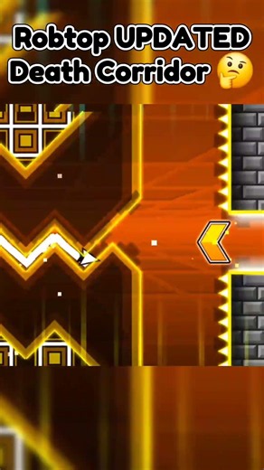 Robtop UPDATED Death Corridor 🤔 #geometrydash