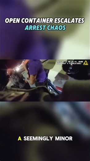 Open Container Stop Turns Violent — Bodycam Arrest