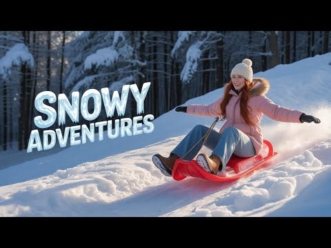 Winter Escape 4K ❄️ Snow Activities, Frozen Landscapes & Calm Atmosphere