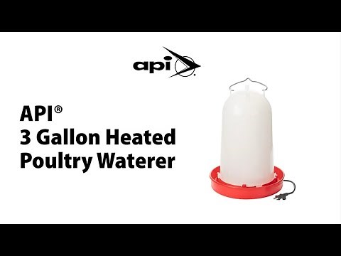 API® 3 Gallon Heated Poultry Waterer