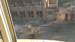 9.9K views · 106 reactions | Footage showing a Russian T-72B obr. 1989 tank being hit with a NLAW in Mariupol - it struck the edge of the tank, damaging only the HMG mount. Seems there is little damage- a possible reason is that the NLAW didn't arm properly due to being fired at such close range. | Survival Magazine | Facebook